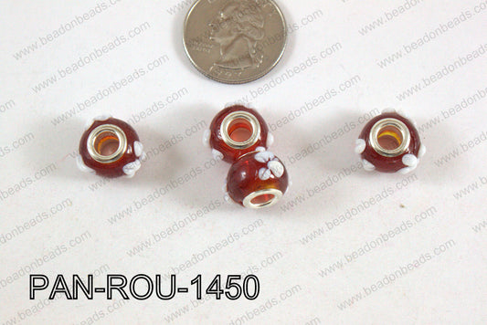 Pandora beads 14x10mm 5mm hole PAN-ROU-1450