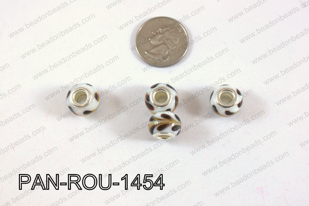 Pandora beads 14x10mm 5mm hole PAN-ROU-1454