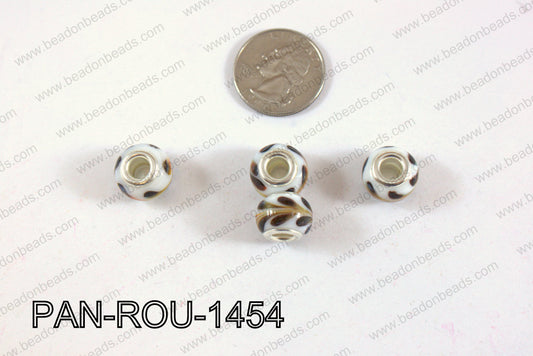 Pandora beads 14x10mm 5mm hole PAN-ROU-1454