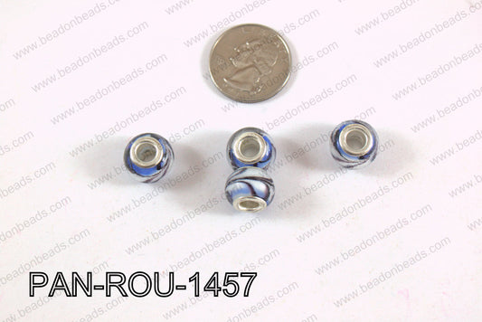 Pandora beads 14x10mm 5mm hole PAN-ROU-1457