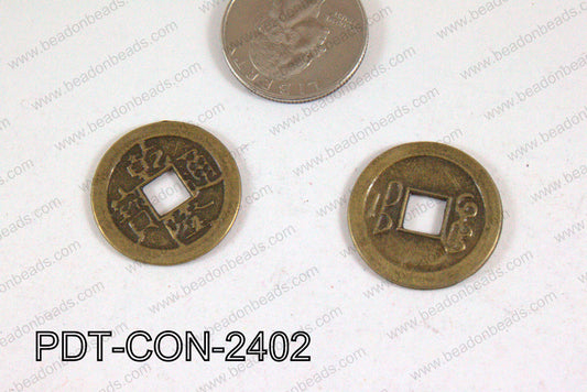 Coin Pendant Bronze 24mm PDT-CON-2402