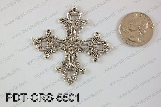 Metal Pendant Cross 125g Bag 55mm PDT-CRS-5501