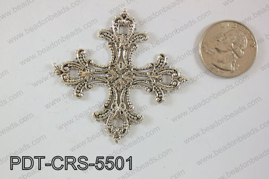 Metal Pendant Cross 125g Bag 55mm PDT-CRS-5501