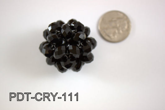 Crystal Ball Pendant Large 35mm PDT-CRY-111 Black