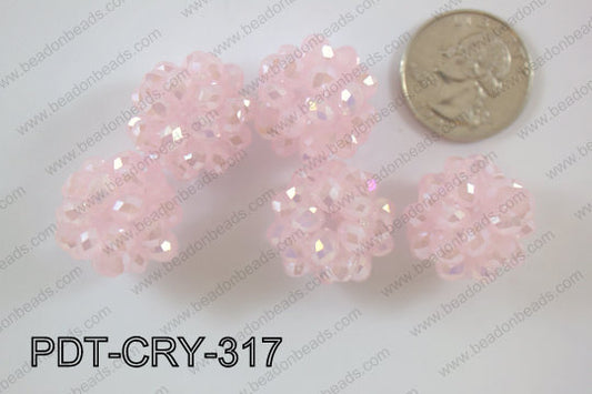Crystal ball pendant 22mm PDT-CRY-317