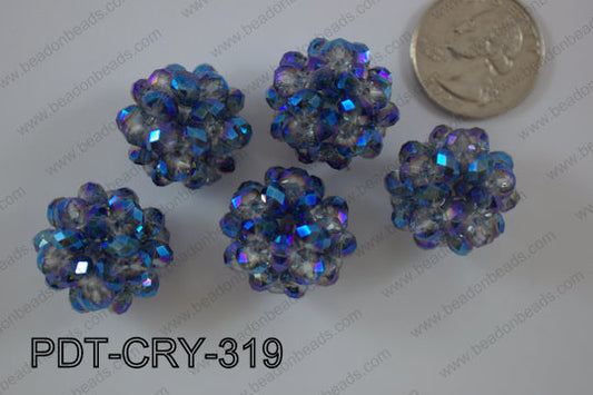 Crystal ball pendant 22mm PDT-CRY-319
