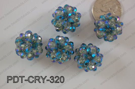 Crystal ball pendant 22mm PDT-CRY-320