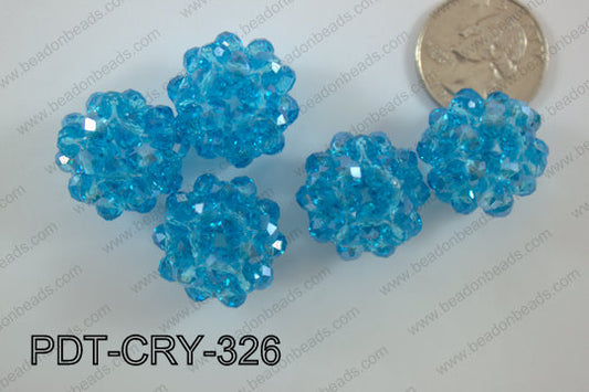 Crystal ball pendant 22mm PDT-CRY-326