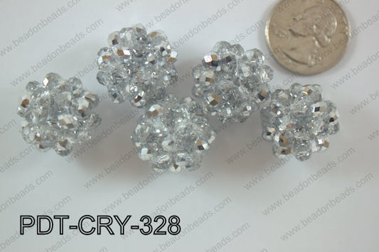 Crystal ball pendant 22mm PDT-CRY-328