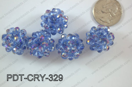 Crystal ball pendant 22mm PDT-CRY-329