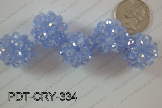 Crystal ball pendant 22mm PDT-CRY-334