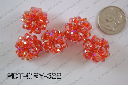 Crystal ball pendant 22mm PDT-CRY-336