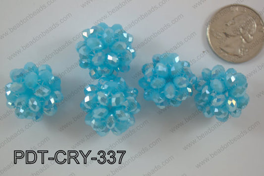 Crystal ball pendant 22mm PDT-CRY-337