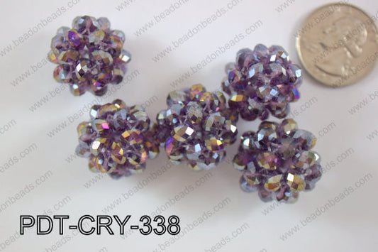 Crystal ball pendant 22mm PDT-CRY-338