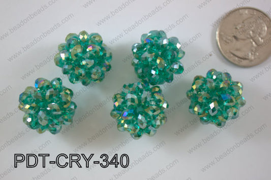 Crystal ball pendant 22mm PDT-CRY-340