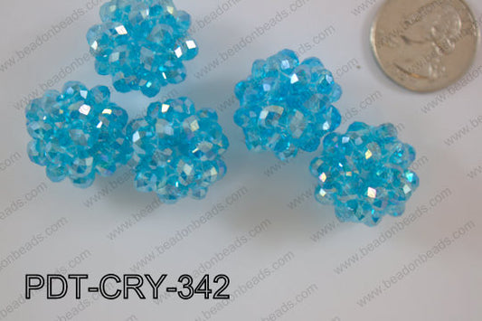 Crystal ball pendant 22mm PDT-CRY-342