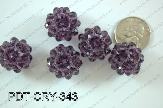 Crystal ball pendant 22mm PDT-CRY-343