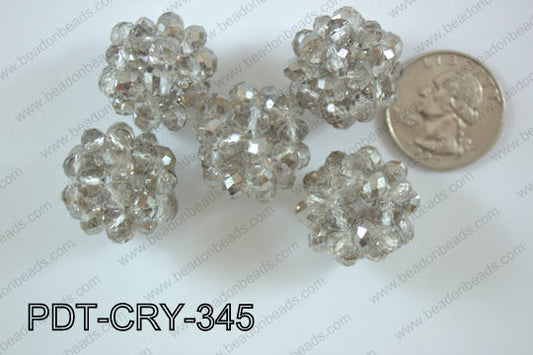 Crystal ball pendant 22mm PDT-CRY-345