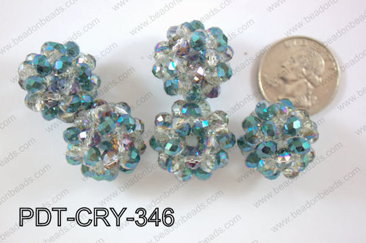 Crystal ball pendant 22mm PDT-CRY-346