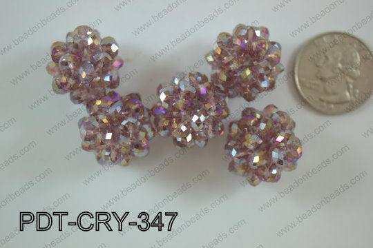 Crystal ball pendant 22mm PDT-CRY-347