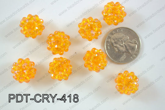 Crystal ball pendant 16mm PDT-CRY-418