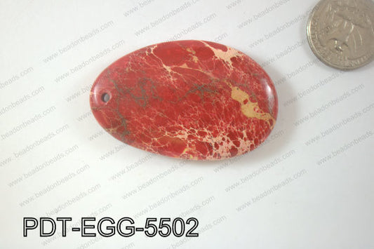Variscite Pendant Egg 55x35mm PDT-EGG-5502