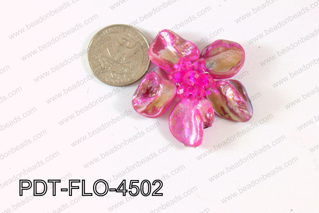 Flower Pendant Pink 45mm PDT-FLO-4502