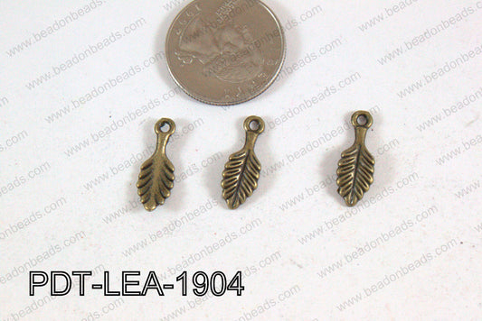 Leaf Pendant  Bronze 19x7mm PDT-LEA-1904