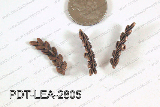 Leaf Pendant Copper 28x8mm PDT-LEA-2805