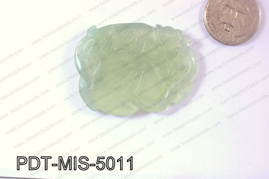 Jade Pendant Green  38x50mm PDT-MIS-5011