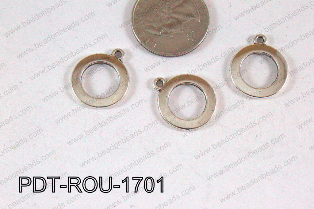 Round Pendant Silver 17mm PDT-ROU-1701