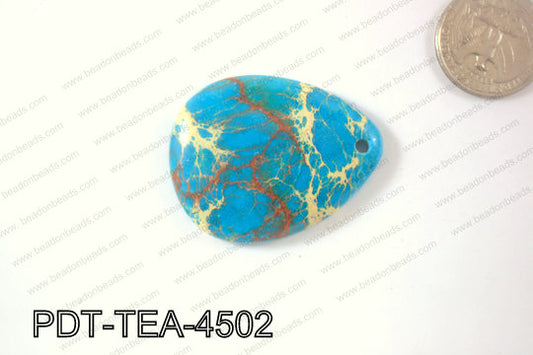 Variscite Pendant Teardrop 35x45mm PDT-TEA-4502