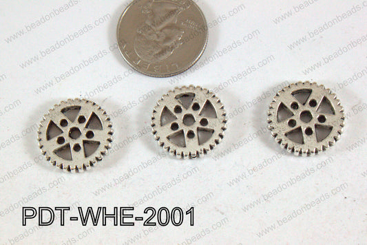 Wheel Pendant Silver 20mm PDT-WHE-2001