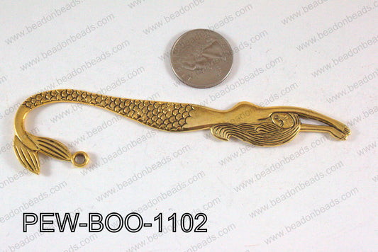 Pewter Bookmark Gold 110x16mm PEW-BOO-1102