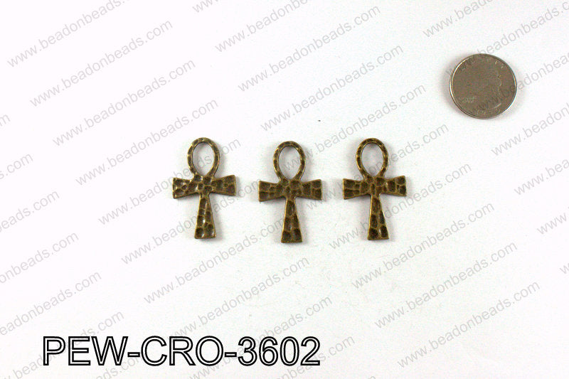 ANKH cross 36x23mm, Bronze PEW-CRO-3602