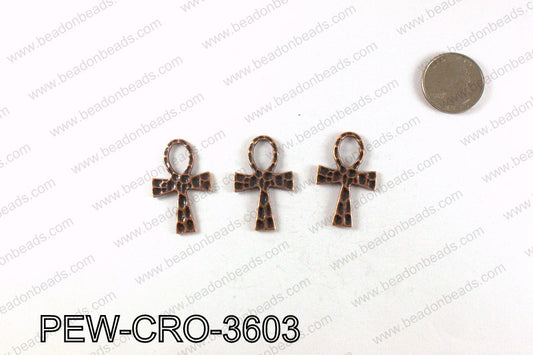 ANKH cross 36x23mm, Copper PEW-CRO-3603