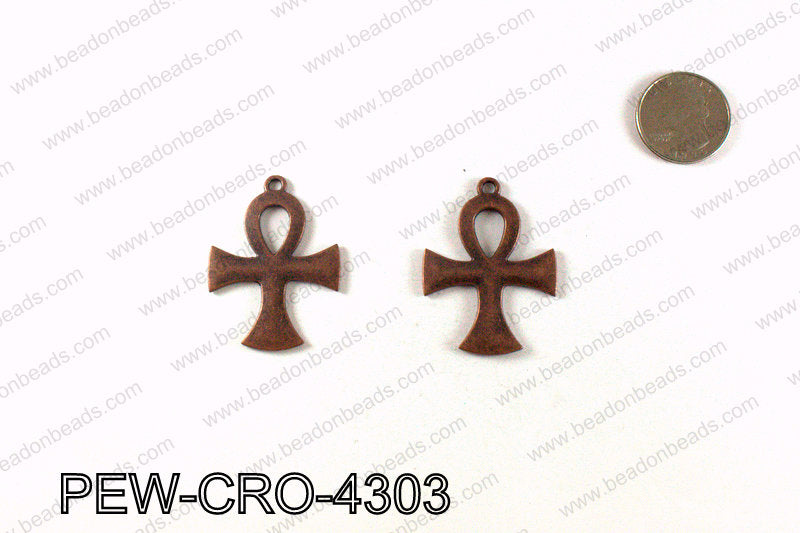 ANKH cross pendant 43x33mm, Copper PEW-CRO-4303