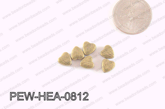 Heart Spacer Bronze 8mm PEW-HEA-0812