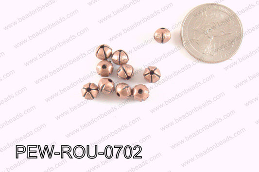 Pewter Spacer Copper 7mm PEW-ROU-0702
