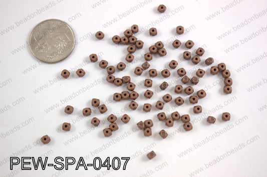 Pewter spacer 4mm, copper PEW-SPA-0407
