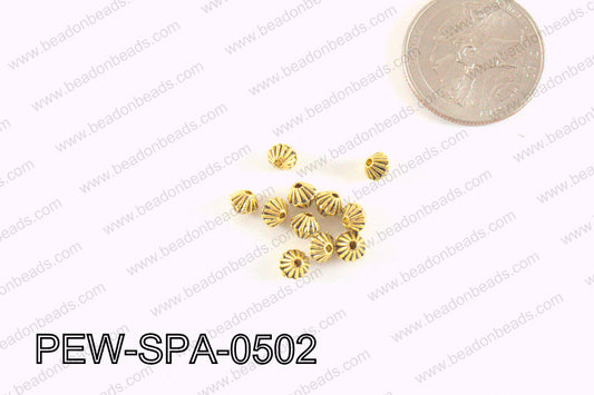 Pewter Spacer Gold 5mm PEW-SPA-0502