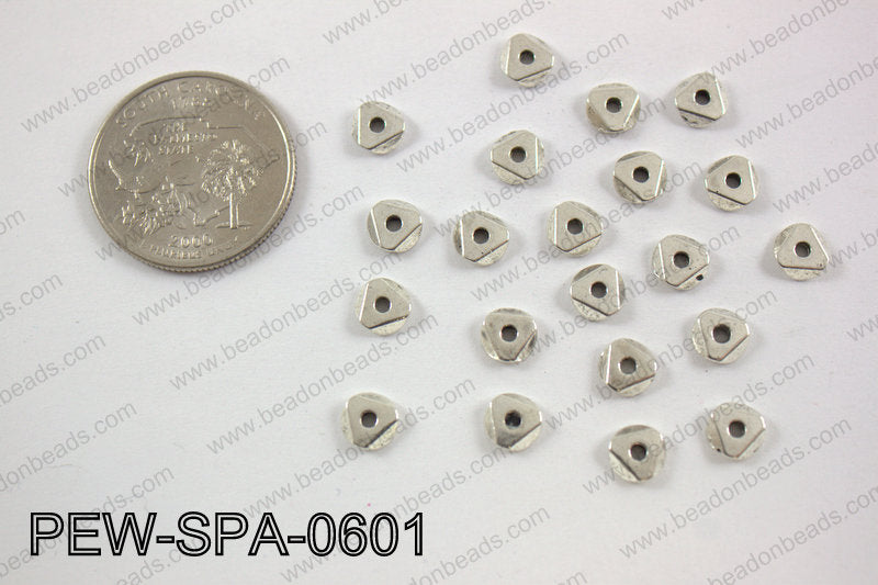 Pewter spacer 6mm, silver PEW-SPA-0601