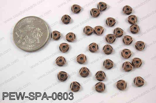 Pewter spacer 6mm, copper PEW-SPA-0603