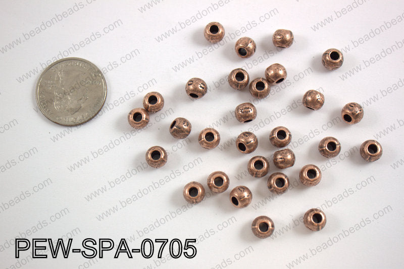 Pewter spacer 7mm, copper PEW-SPA-0705