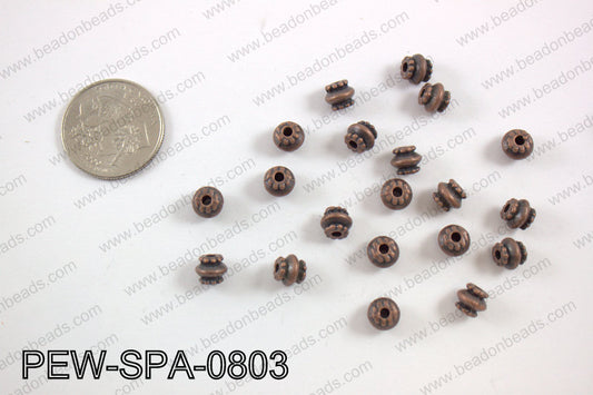 Pewter spacer 8mm, copper PEW-SPA-0803