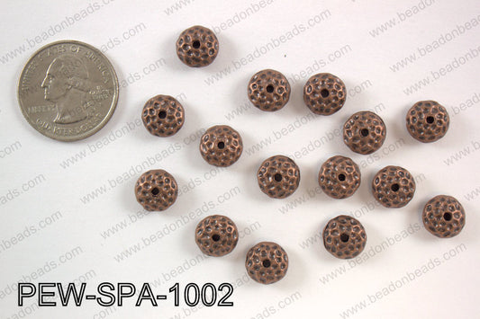 Pewter spacer 10mm, copper PEW-SPA-1002