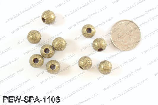 Round spacers 10mm, bronze PEW-SPA-1106