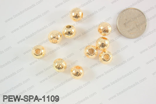 Round spacers 10mm, KC gold PEW-SPA-1109