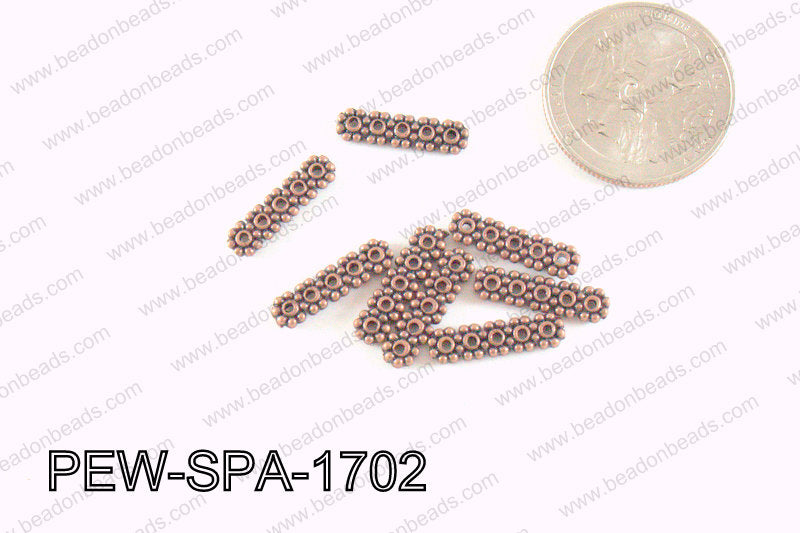 Pewter Hole Spacer Copper 17x5mm PEW-SPA-1702