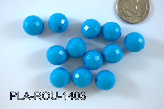Plastic Bead Round 14mm PLA-ROU-1403